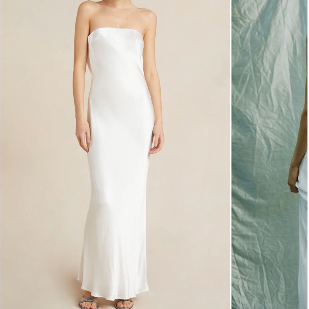 Bec + Bridge Moondance Strapless Dress Ivory